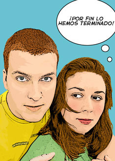 Diseño Pop Art Comic acabado