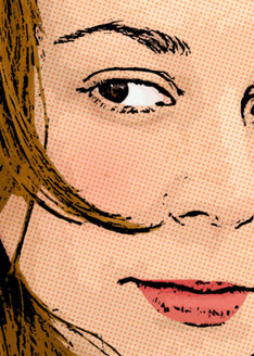 Detalle del diseño Pop Art Comic